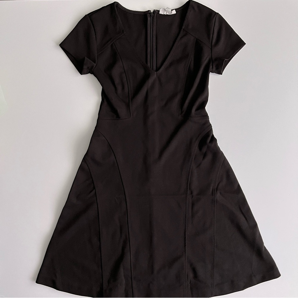 short sleeve dress, black, xxs